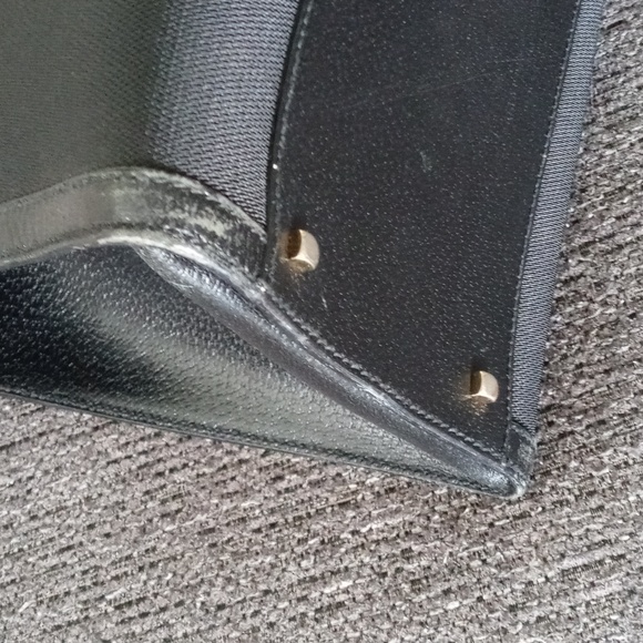 🖤VTG Ferragamo🖤 - BW-21 1850 Top Handle Nylon/Leather Bag - Picture 7 of 16